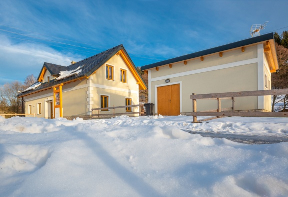 Winter by the cottage