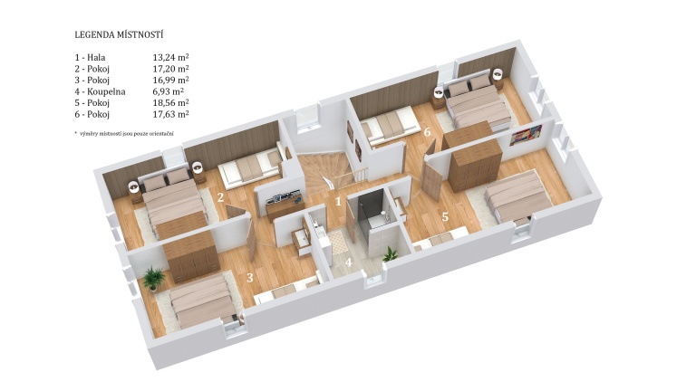 Upper-floor plan