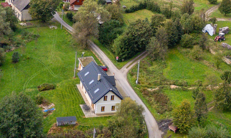 Zdoňov and surroundings from above